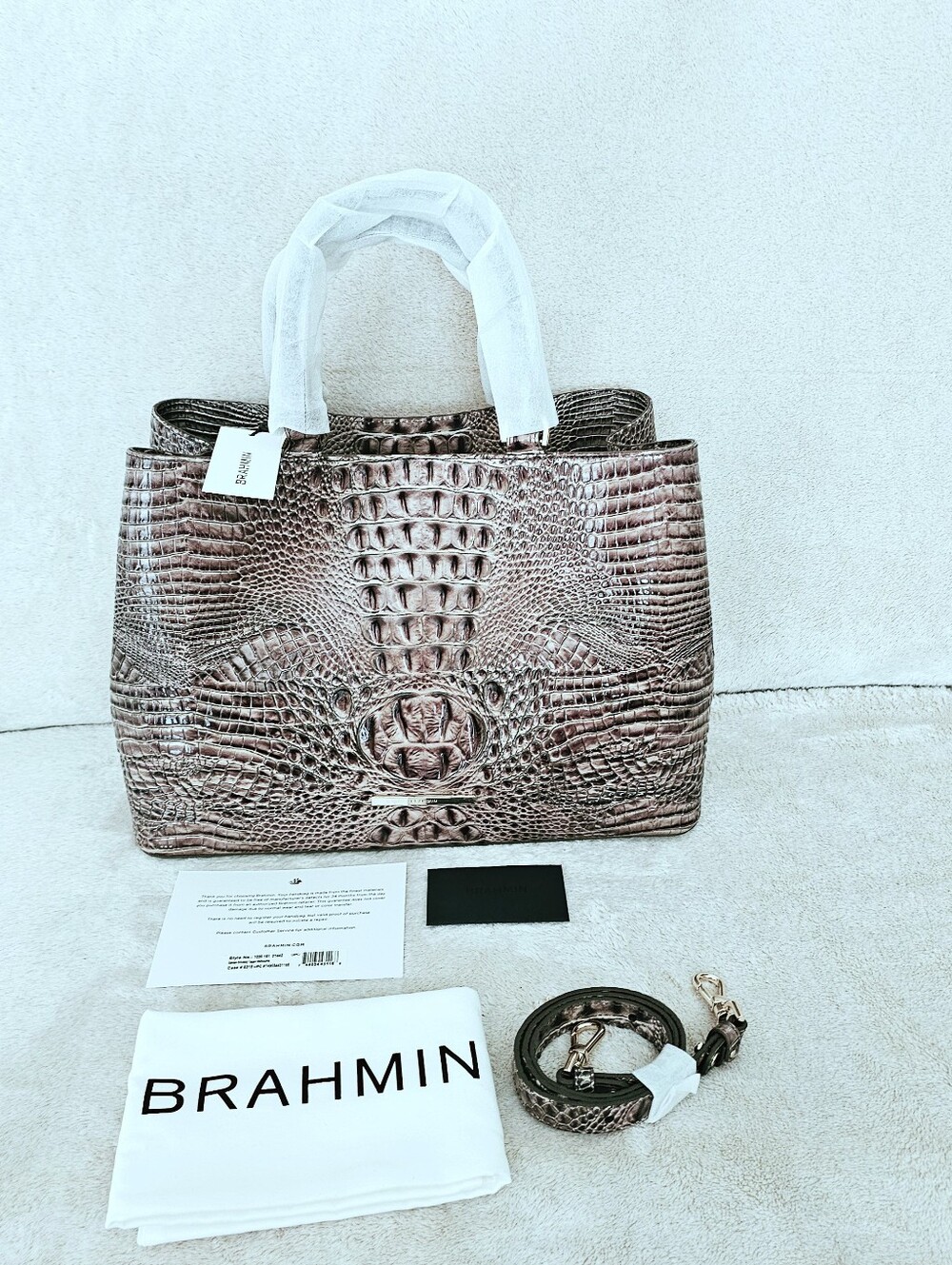 NWT Brahmin SMOKEY TAUPE Denise